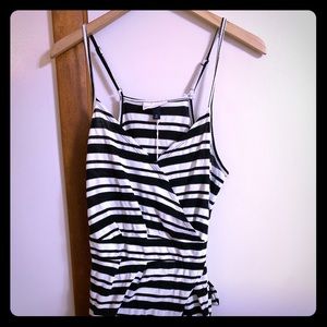 Universal Thread Stripped Black And White Dress